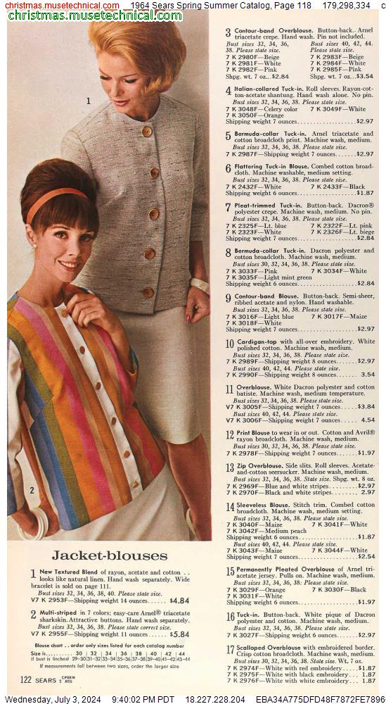 1964 Sears Spring Summer Catalog, Page 118