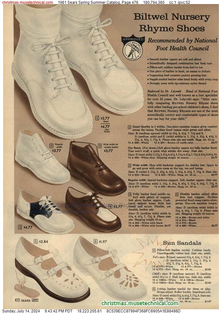 1961 Sears Spring Summer Catalog, Page 476
