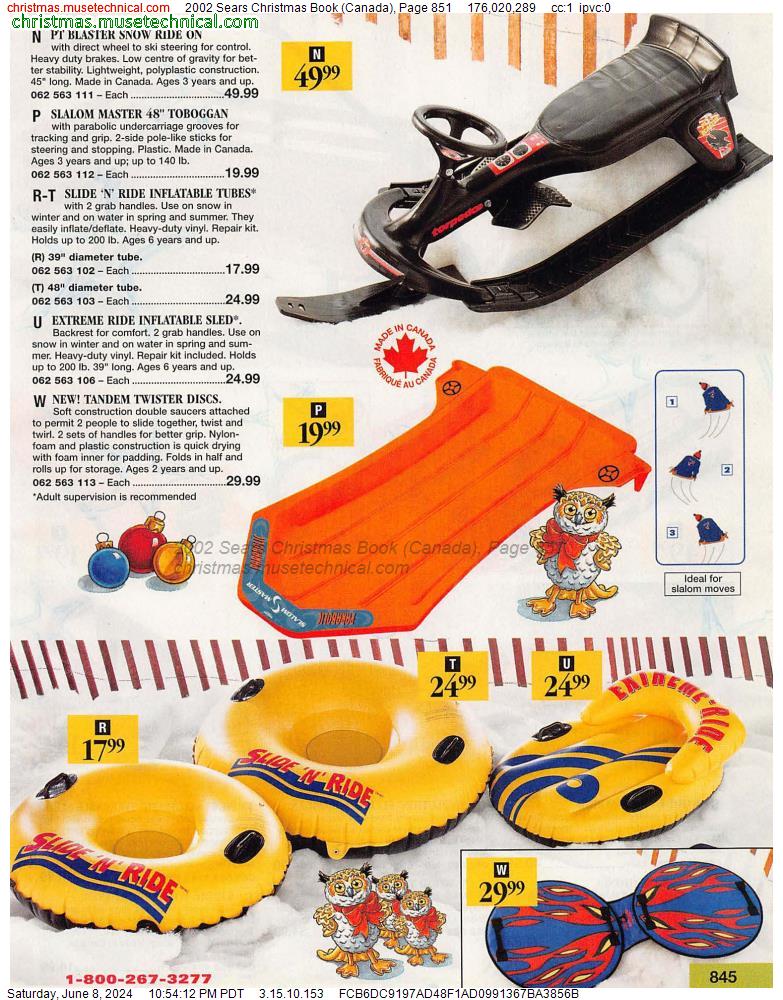 2002 Sears Christmas Book (Canada), Page 851