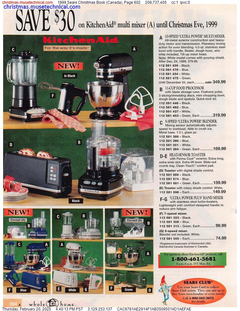 1999 Sears Christmas Book (Canada), Page 602