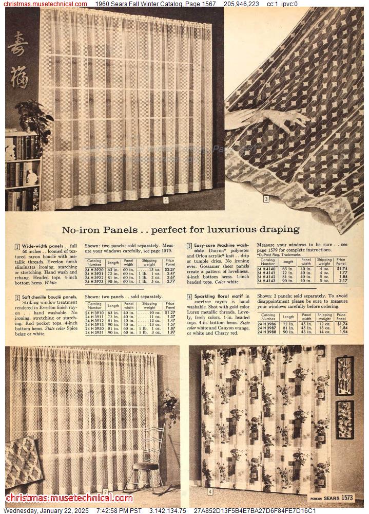 1960 Sears Fall Winter Catalog, Page 1567