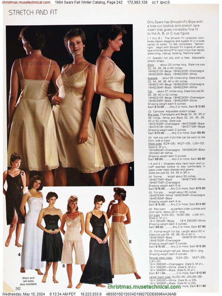 1984 Sears Fall Winter Catalog, Page 242
