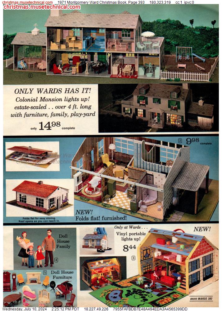 1971 Montgomery Ward Christmas Book, Page 393