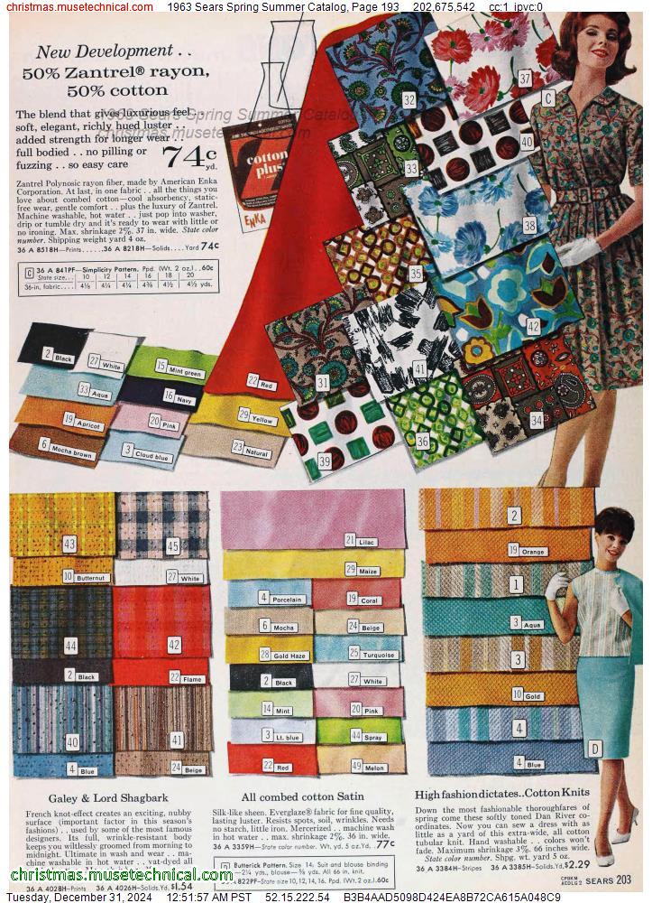 1963 Sears Spring Summer Catalog, Page 193