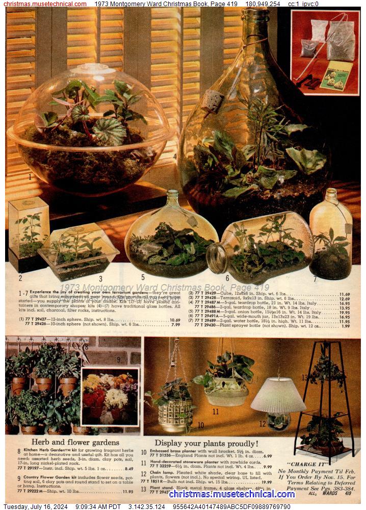 1973 Montgomery Ward Christmas Book, Page 419
