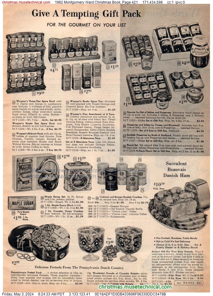 1962 Montgomery Ward Christmas Book, Page 421