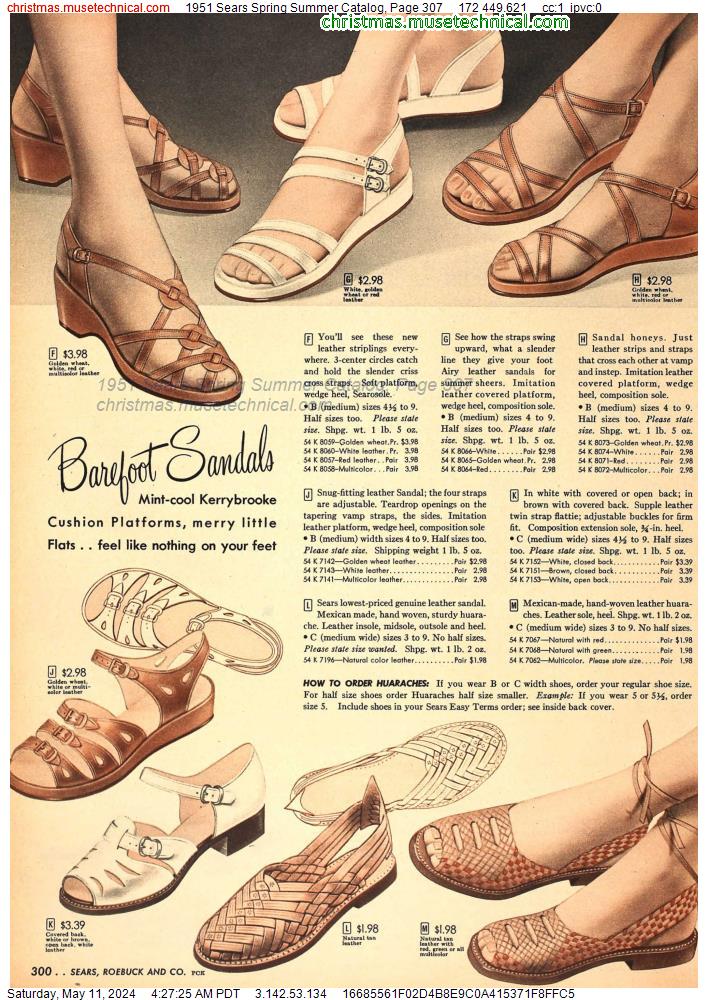 1951 Sears Spring Summer Catalog, Page 307