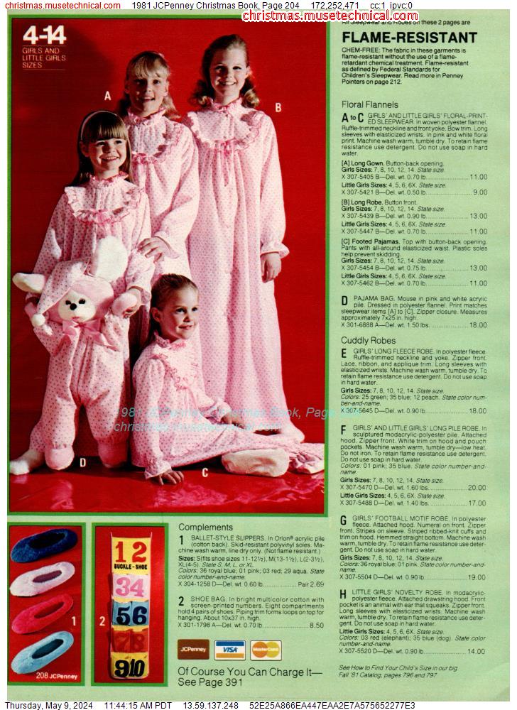 1981 JCPenney Christmas Book, Page 204