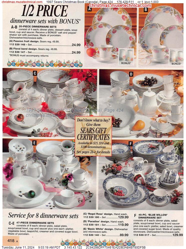 1997 Sears Christmas Book (Canada), Page 424