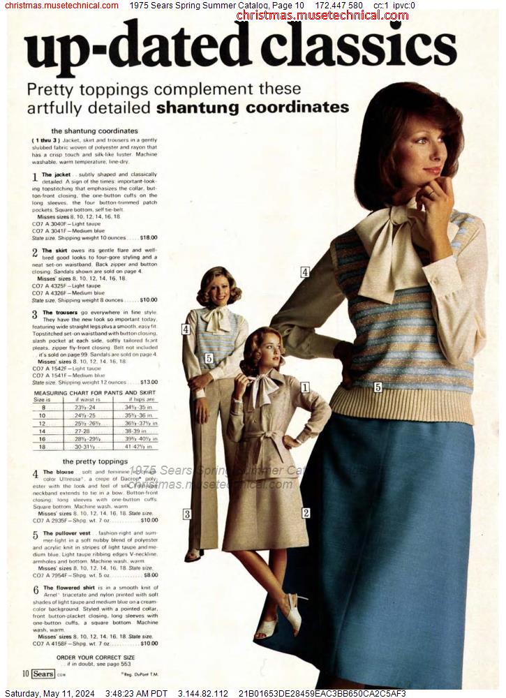 1975 Sears Spring Summer Catalog, Page 10