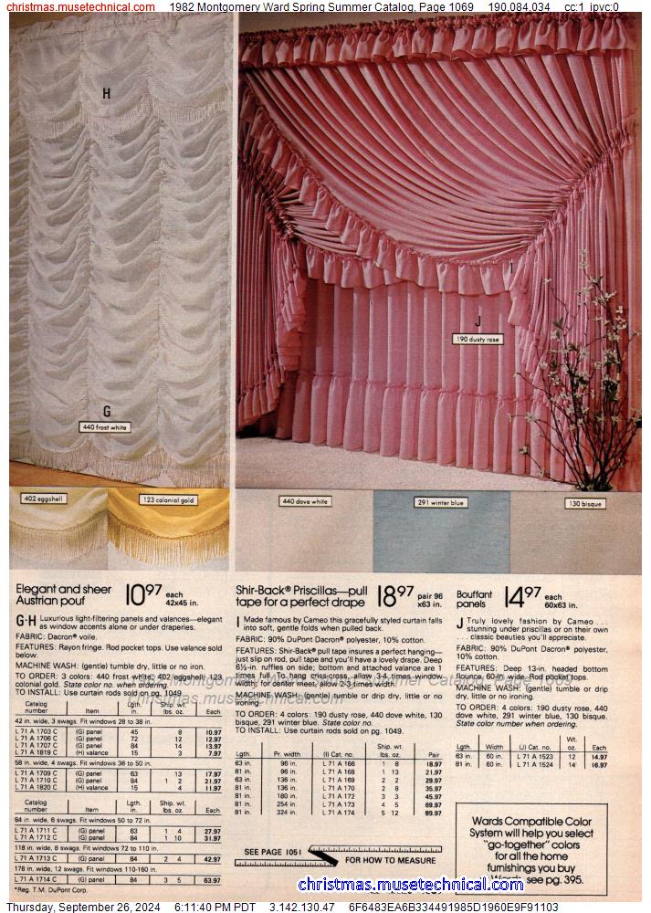 1982 Montgomery Ward Spring Summer Catalog, Page 1069