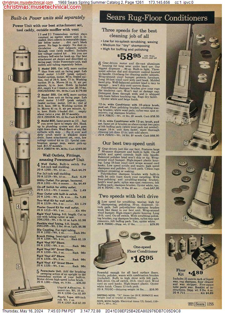1968 Sears Spring Summer Catalog 2, Page 1261