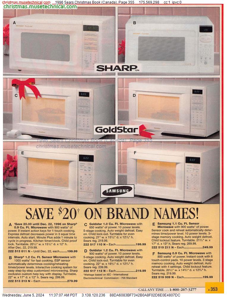 1996 Sears Christmas Book (Canada), Page 355