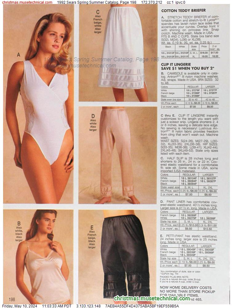 1992 Sears Spring Summer Catalog, Page 198
