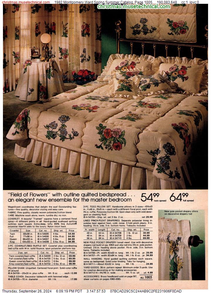 1982 Montgomery Ward Spring Summer Catalog, Page 1005