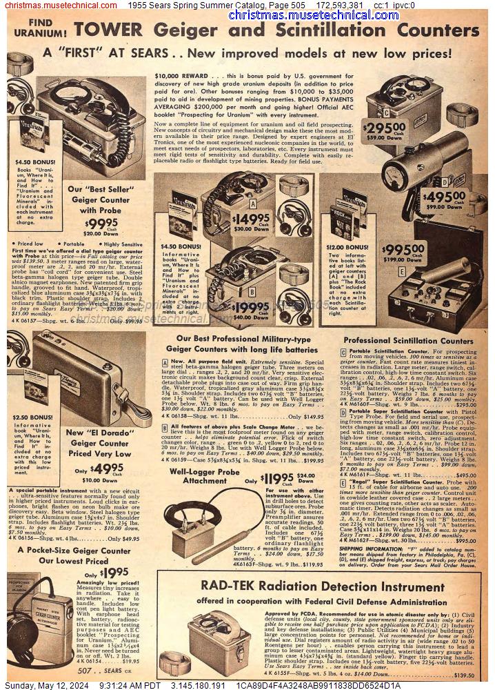 1955 Sears Spring Summer Catalog, Page 505