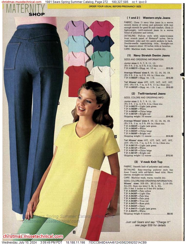 1981 Sears Spring Summer Catalog, Page 272