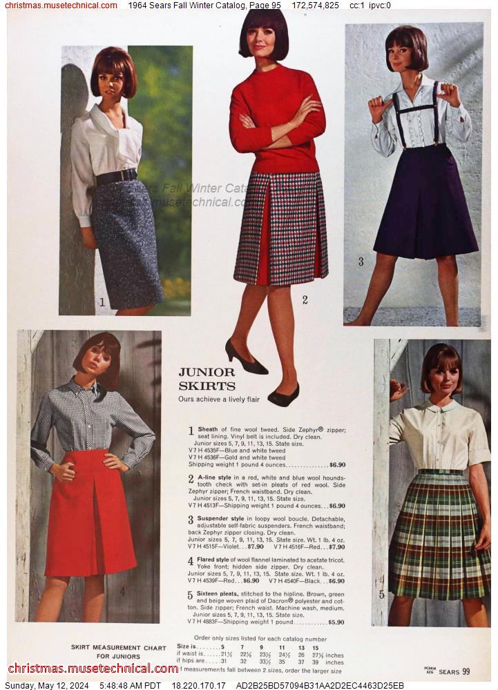 1964 Sears Fall Winter Catalog, Page 95