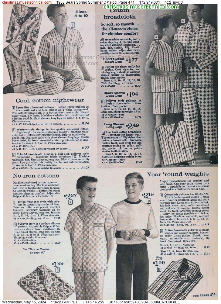 1963 Sears Spring Summer Catalog, Page 474