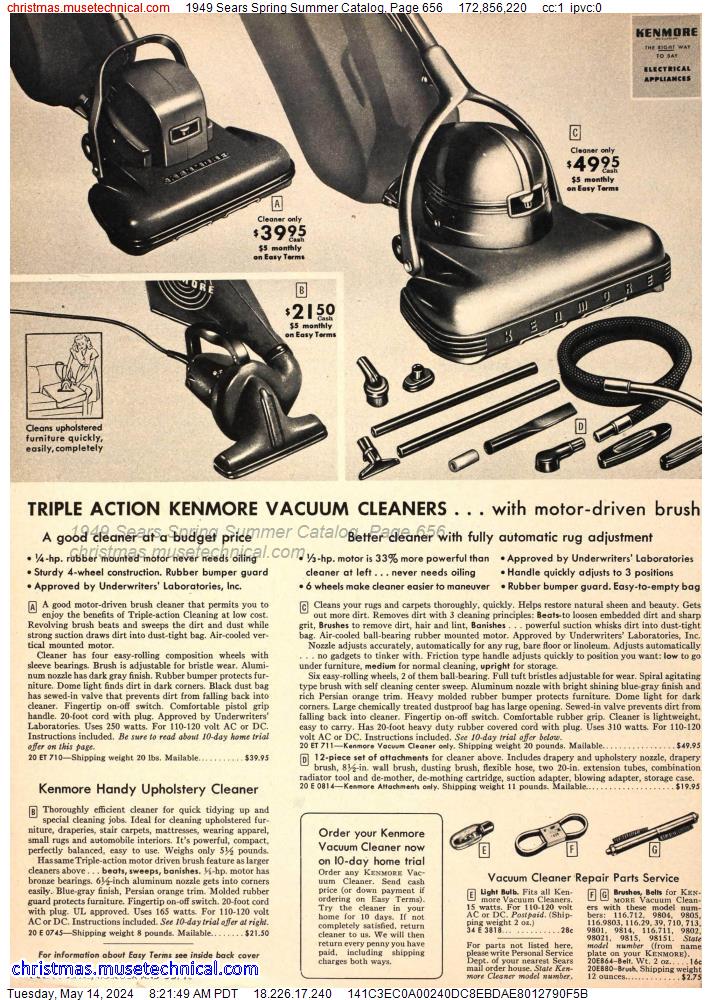 1949 Sears Spring Summer Catalog, Page 656