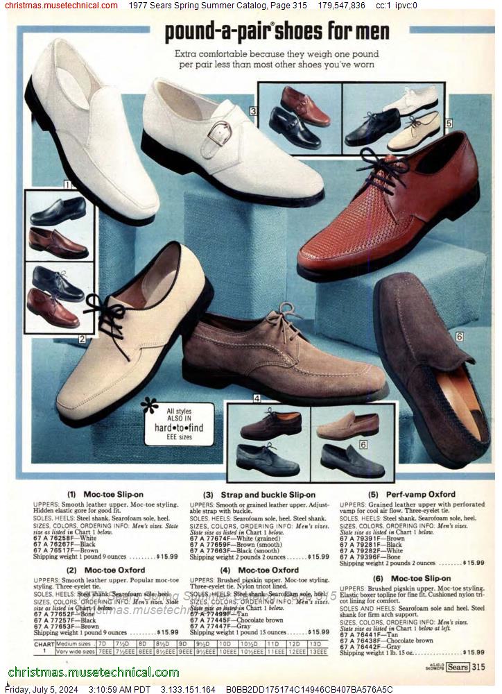 1977 Sears Spring Summer Catalog, Page 315