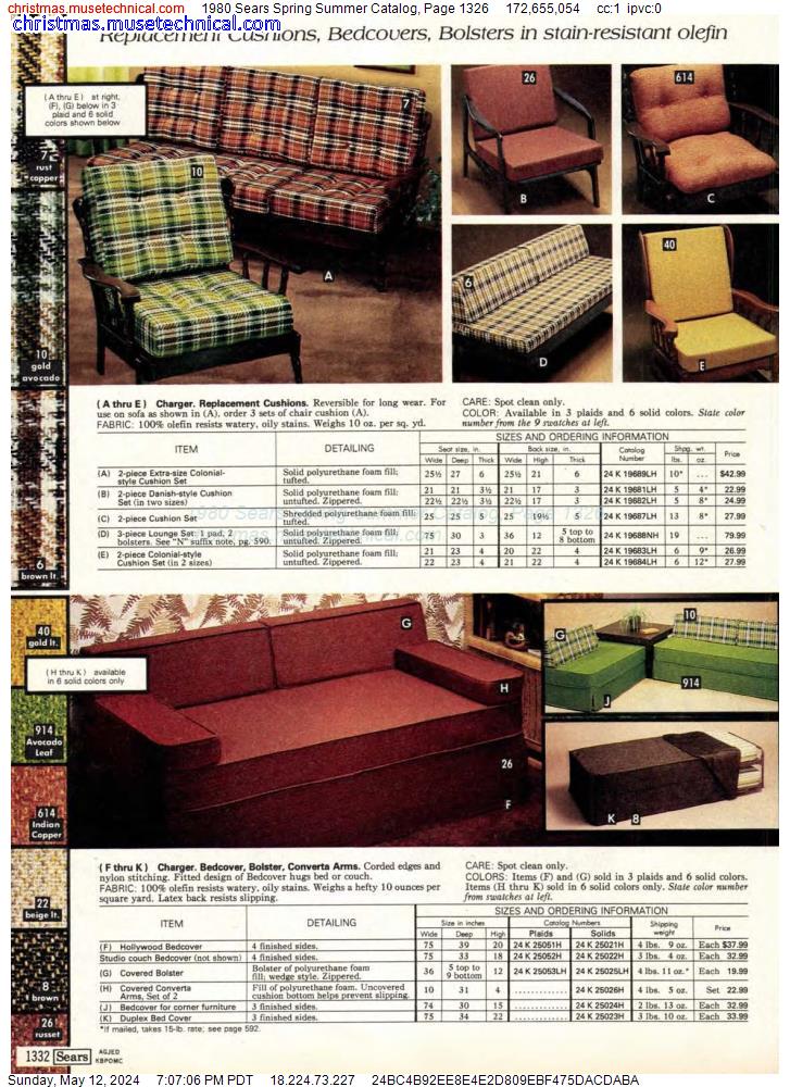 1980 Sears Spring Summer Catalog, Page 1326