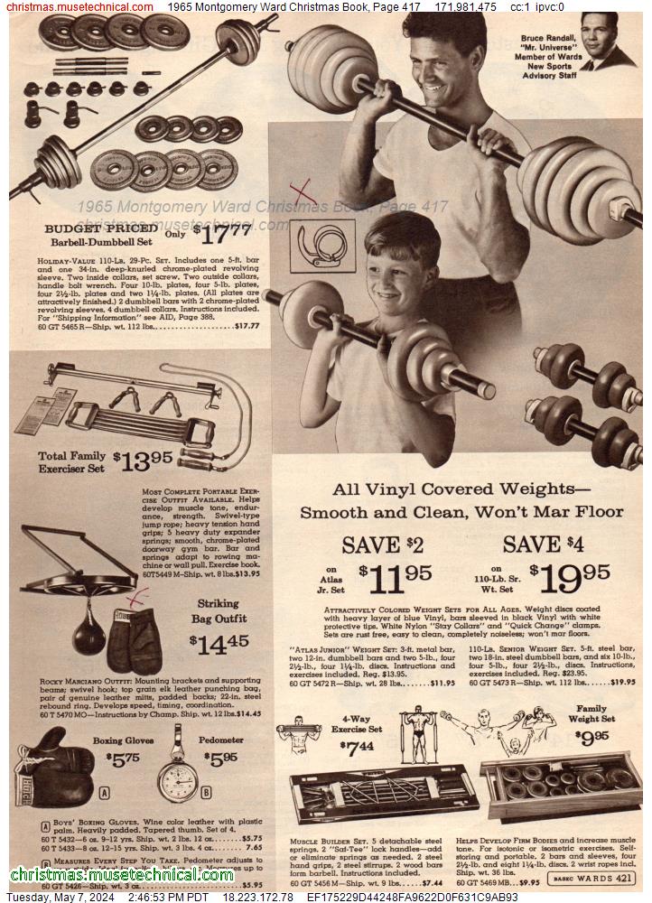 1965 Montgomery Ward Christmas Book, Page 417