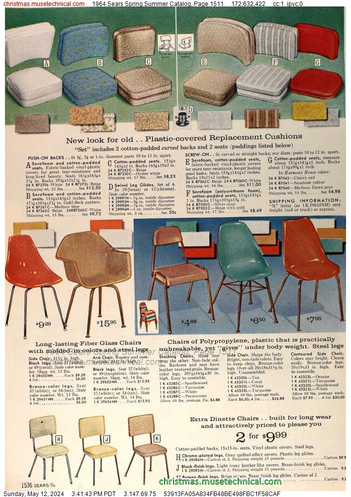 1964 Sears Spring Summer Catalog, Page 1511