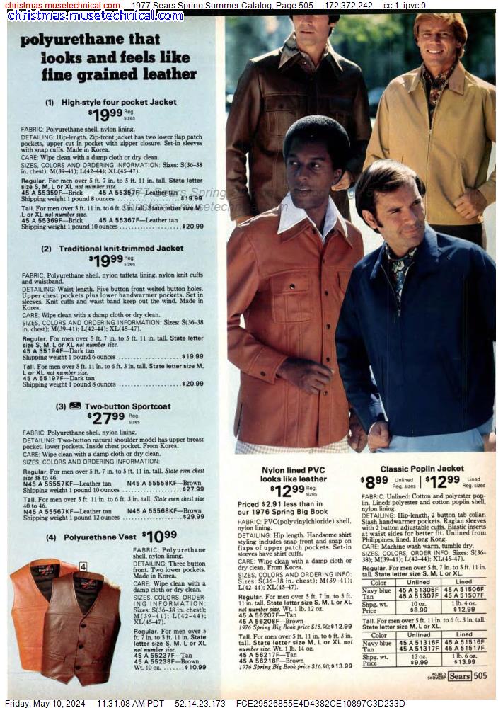 1977 Sears Spring Summer Catalog, Page 505