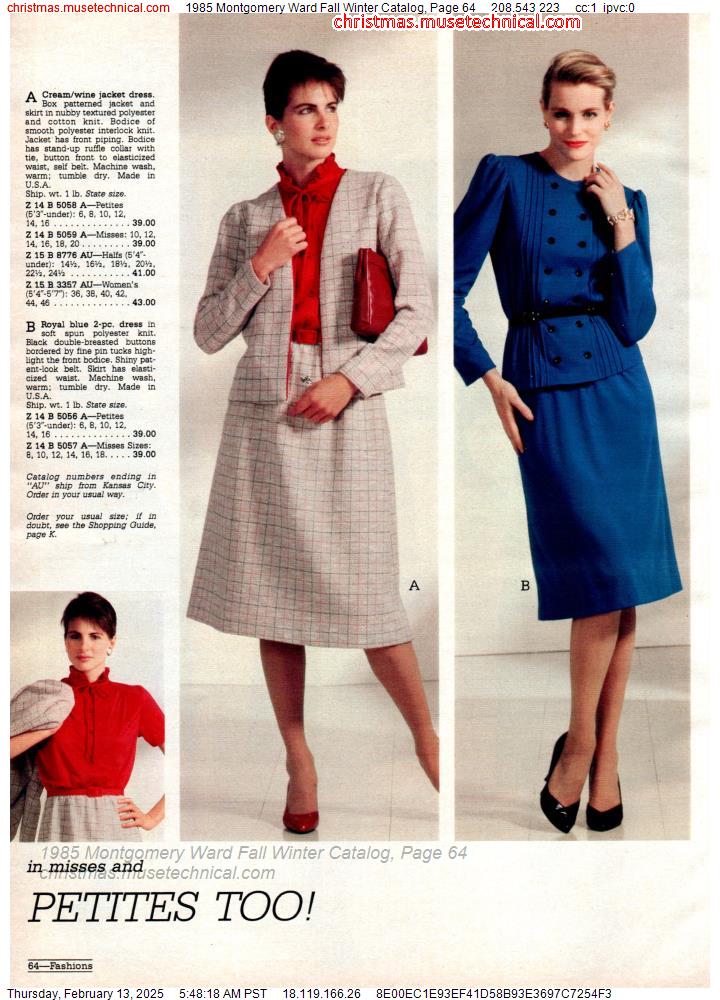 1985 Montgomery Ward Fall Winter Catalog, Page 64