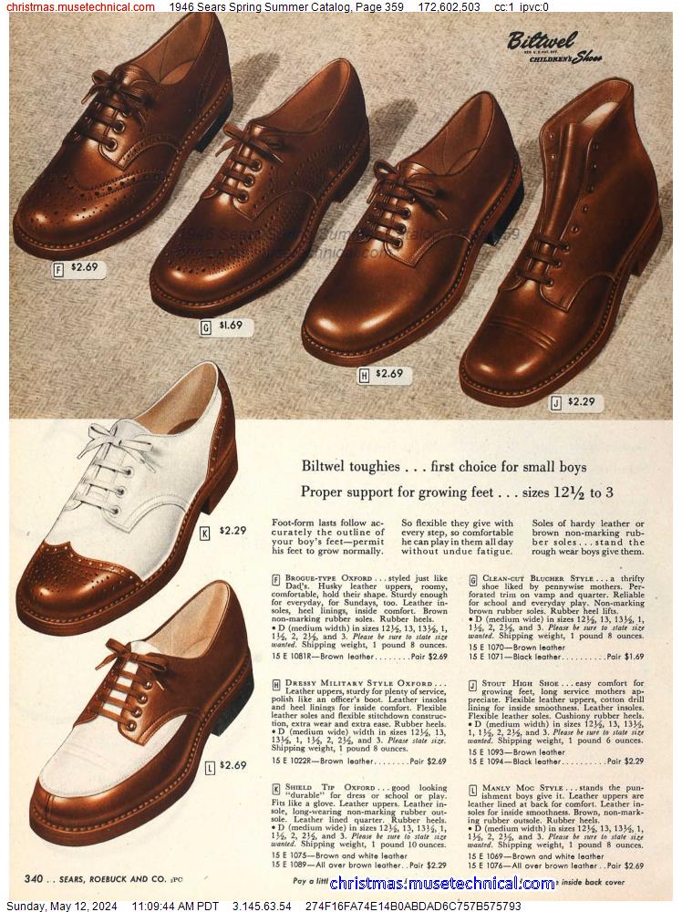 1946 Sears Spring Summer Catalog, Page 359