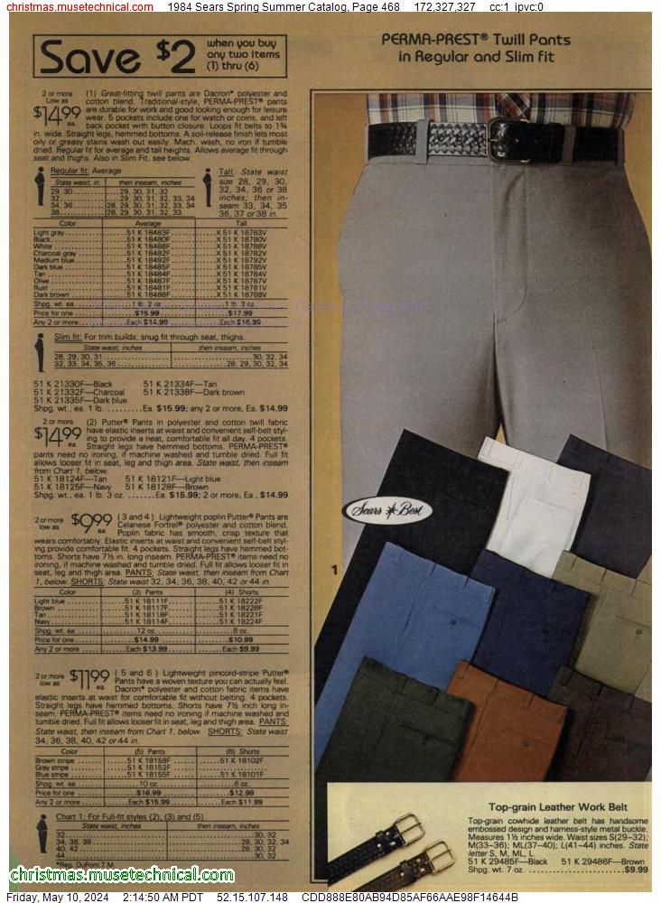 1984 Sears Spring Summer Catalog, Page 468