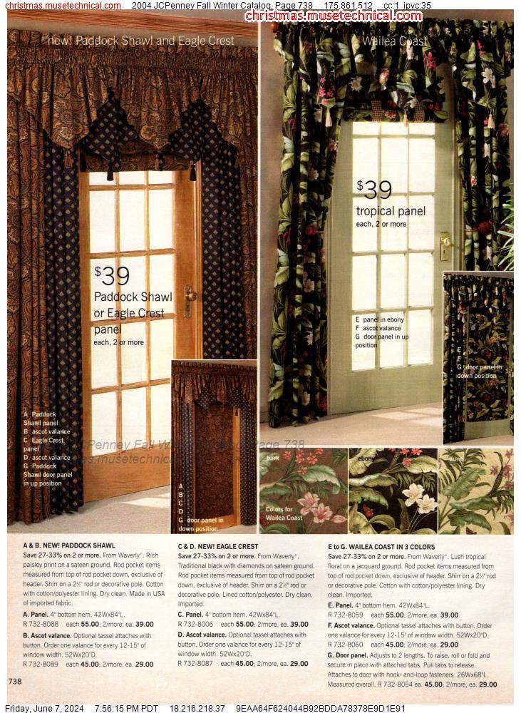 2004 JCPenney Fall Winter Catalog, Page 738