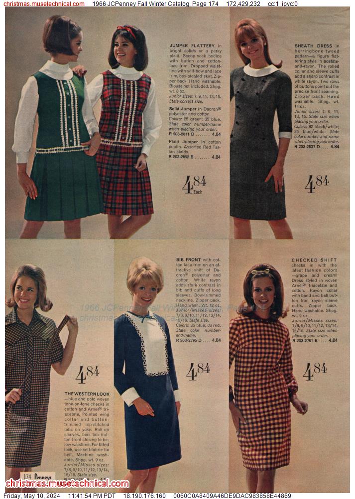 1966 JCPenney Fall Winter Catalog, Page 174