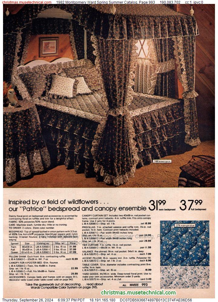 1982 Montgomery Ward Spring Summer Catalog, Page 993