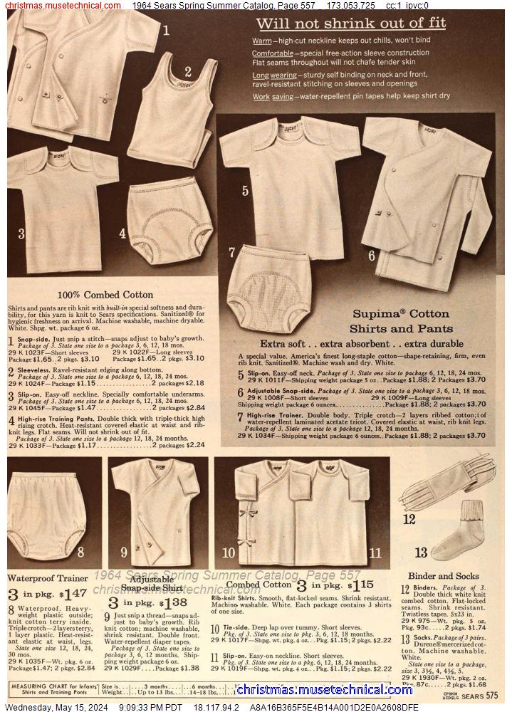 1964 Sears Spring Summer Catalog, Page 557