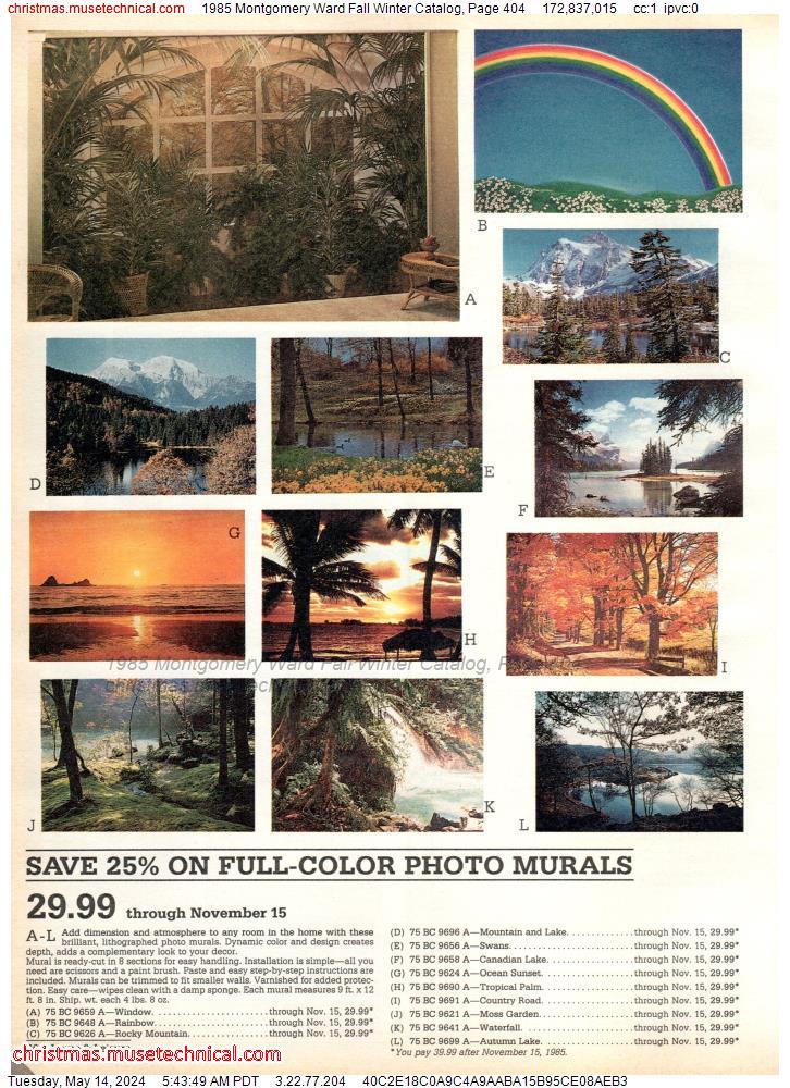 1985 Montgomery Ward Fall Winter Catalog, Page 404