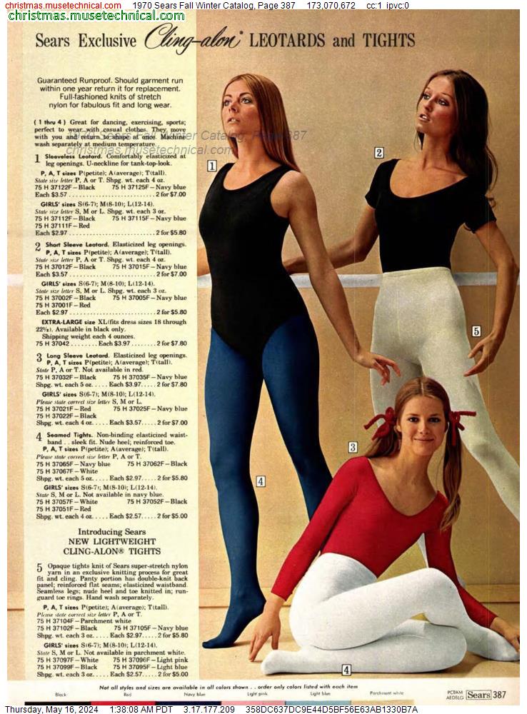 1970 Sears Fall Winter Catalog, Page 387