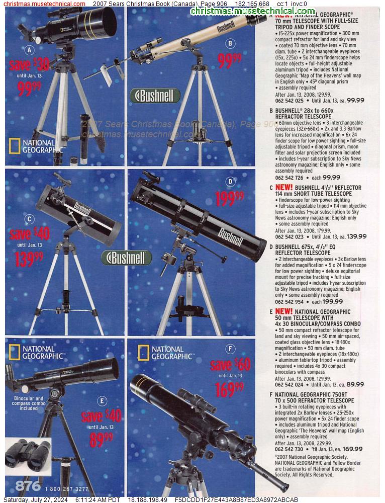2007 Sears Christmas Book (Canada), Page 906
