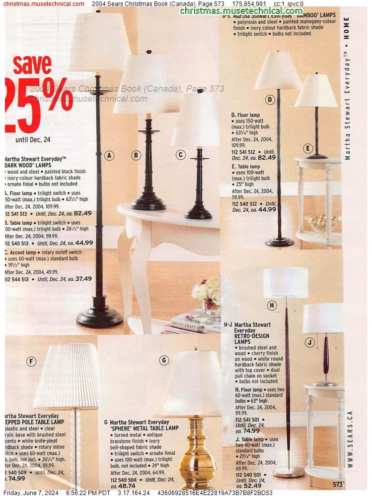 2004 Sears Christmas Book (Canada), Page 573