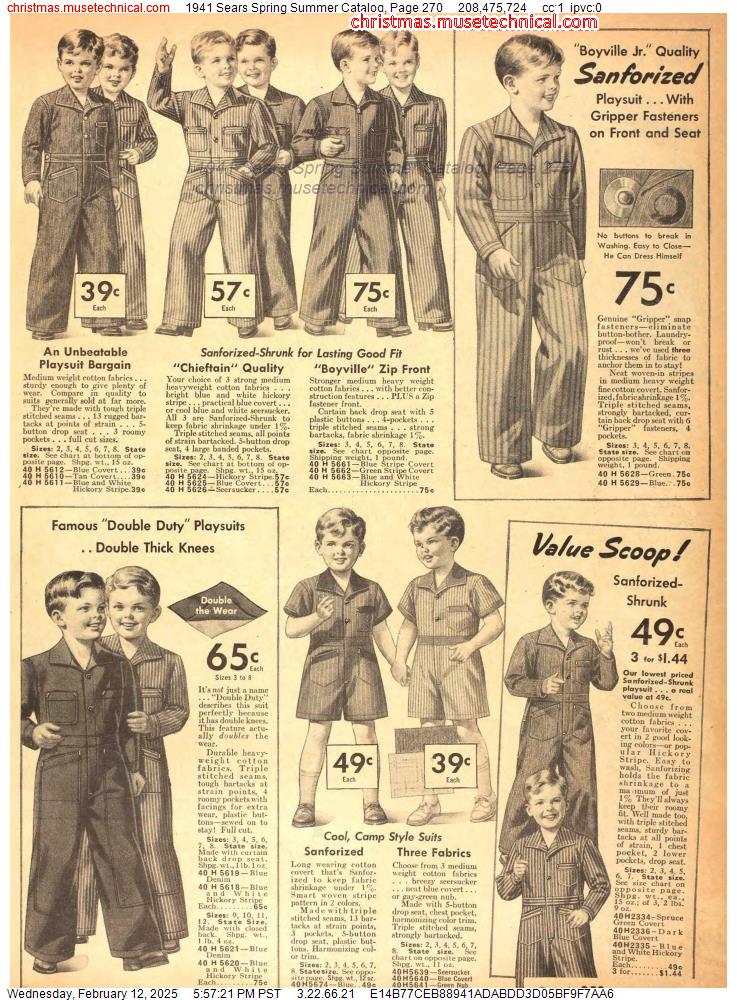 1941 Sears Spring Summer Catalog, Page 270