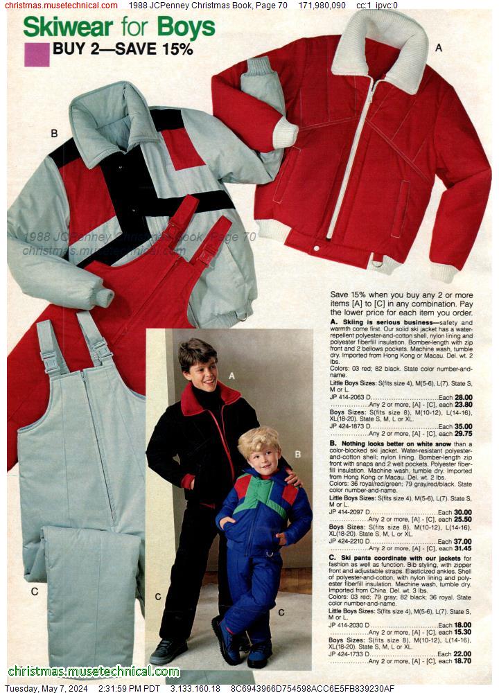 1988 JCPenney Christmas Book, Page 70