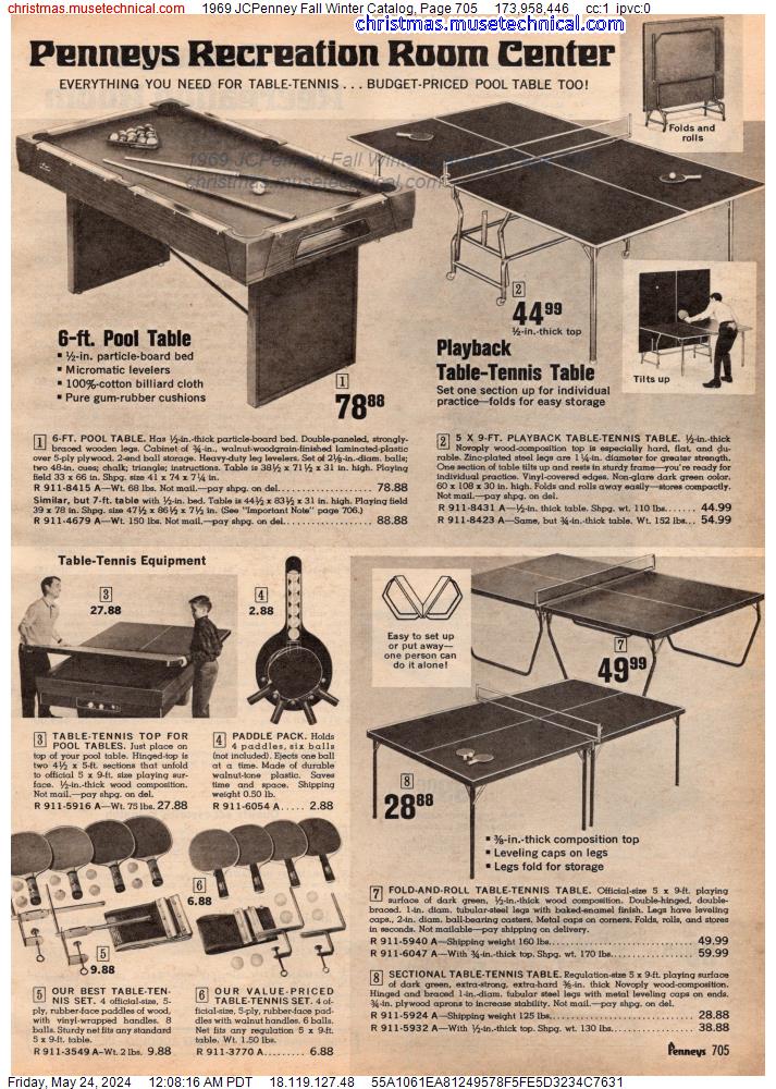 1969 JCPenney Fall Winter Catalog, Page 705