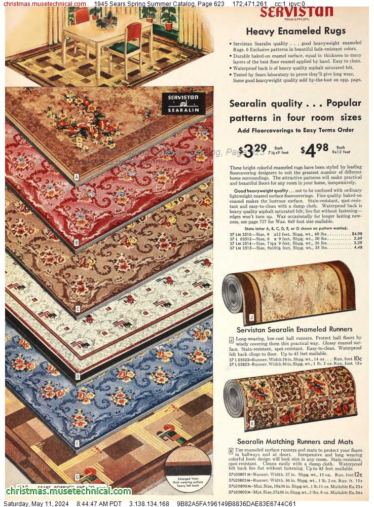 1945 Sears Spring Summer Catalog, Page 623
