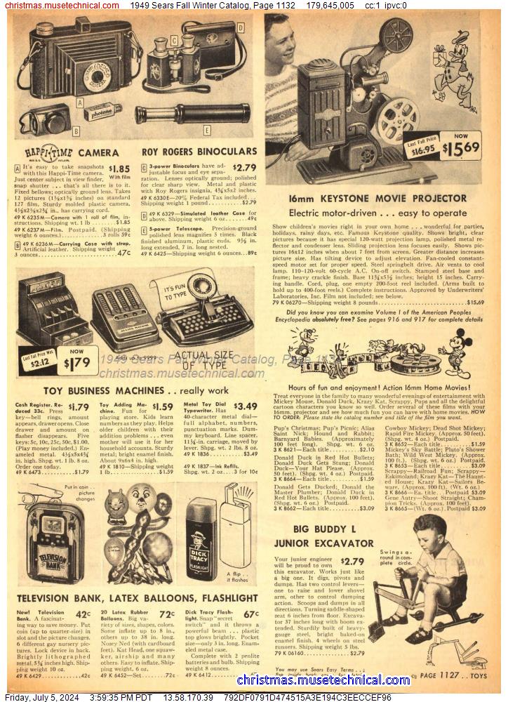 1949 Sears Fall Winter Catalog, Page 1132