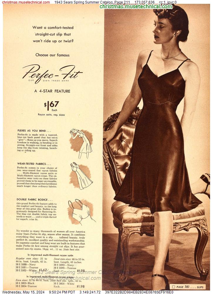 1943 Sears Spring Summer Catalog, Page 211