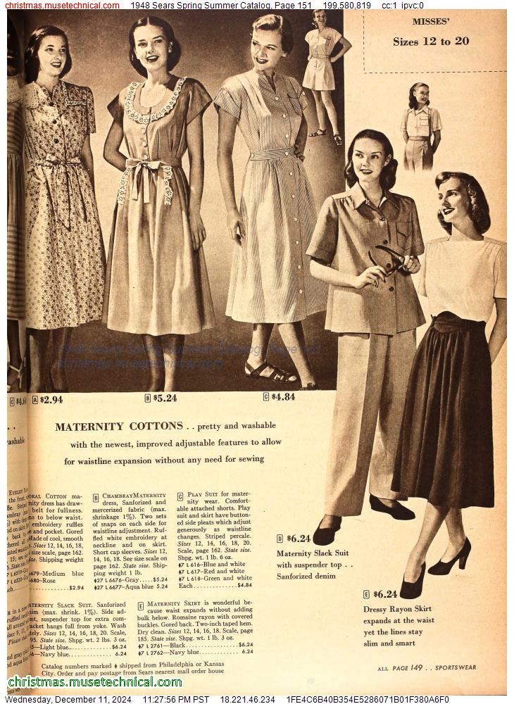 1948 Sears Spring Summer Catalog, Page 151