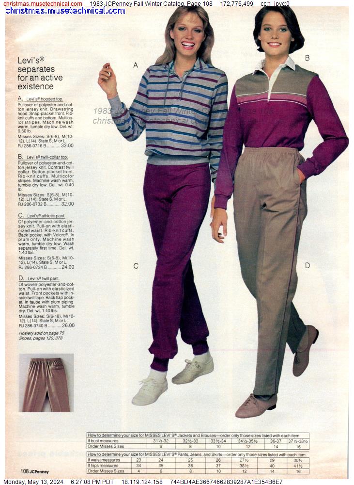 1983 JCPenney Fall Winter Catalog, Page 108