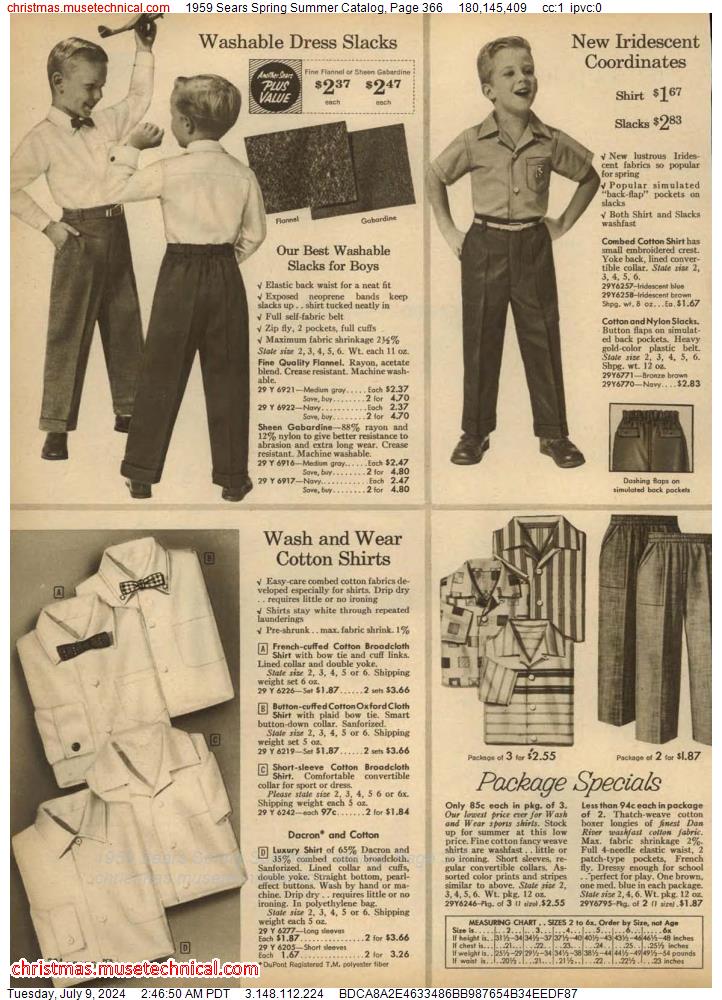 1959 Sears Spring Summer Catalog, Page 366