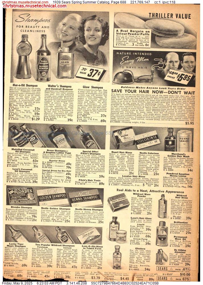 1939 Sears Spring Summer Catalog, Page 688